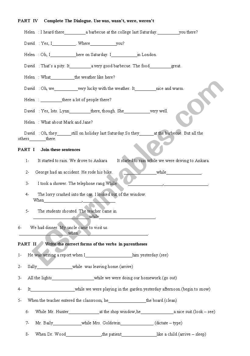 general exercises 3 worksheet