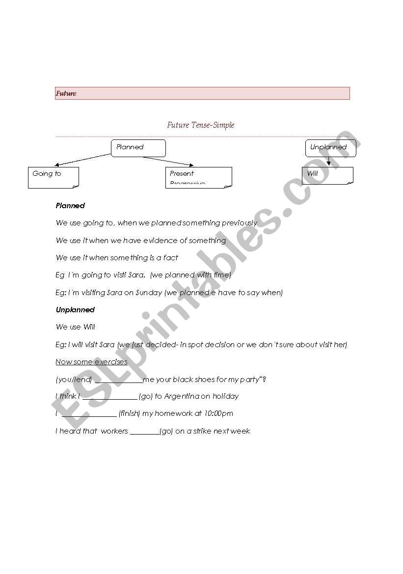 Future Simple worksheet