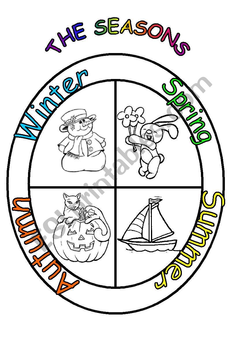 the seasons 3 pages worksheet