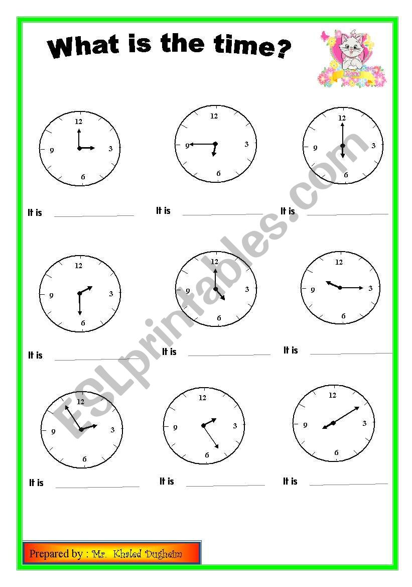 time worksheet