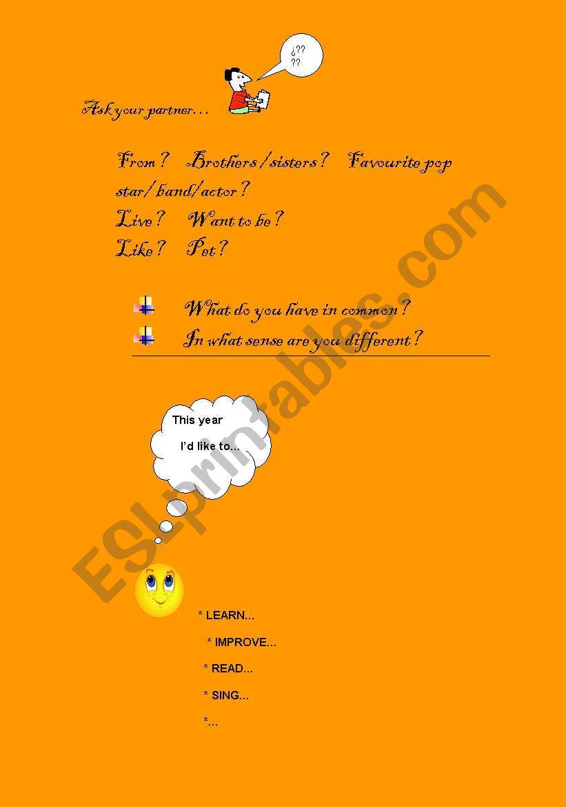 icebreakers worksheet