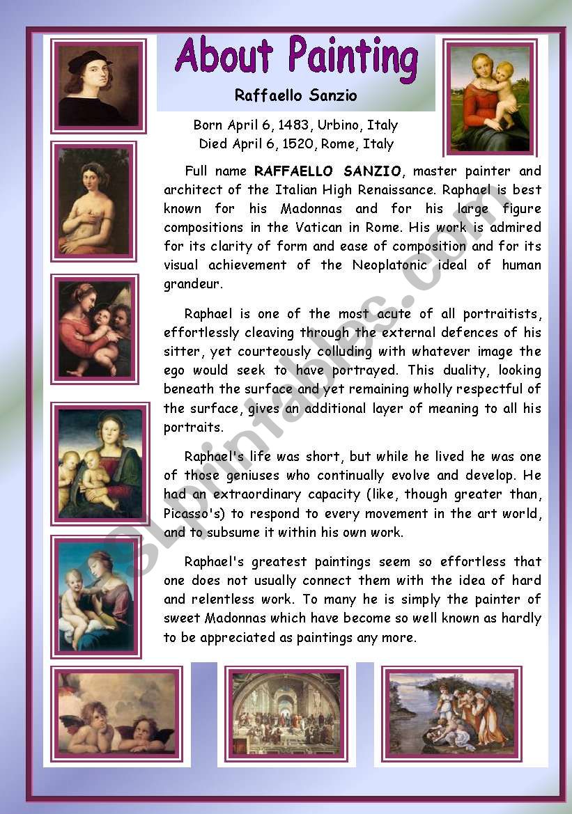 About Painting - Raffaello Sanzio