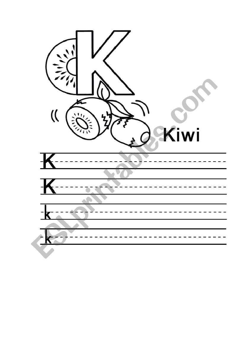 english alphabet worksheet