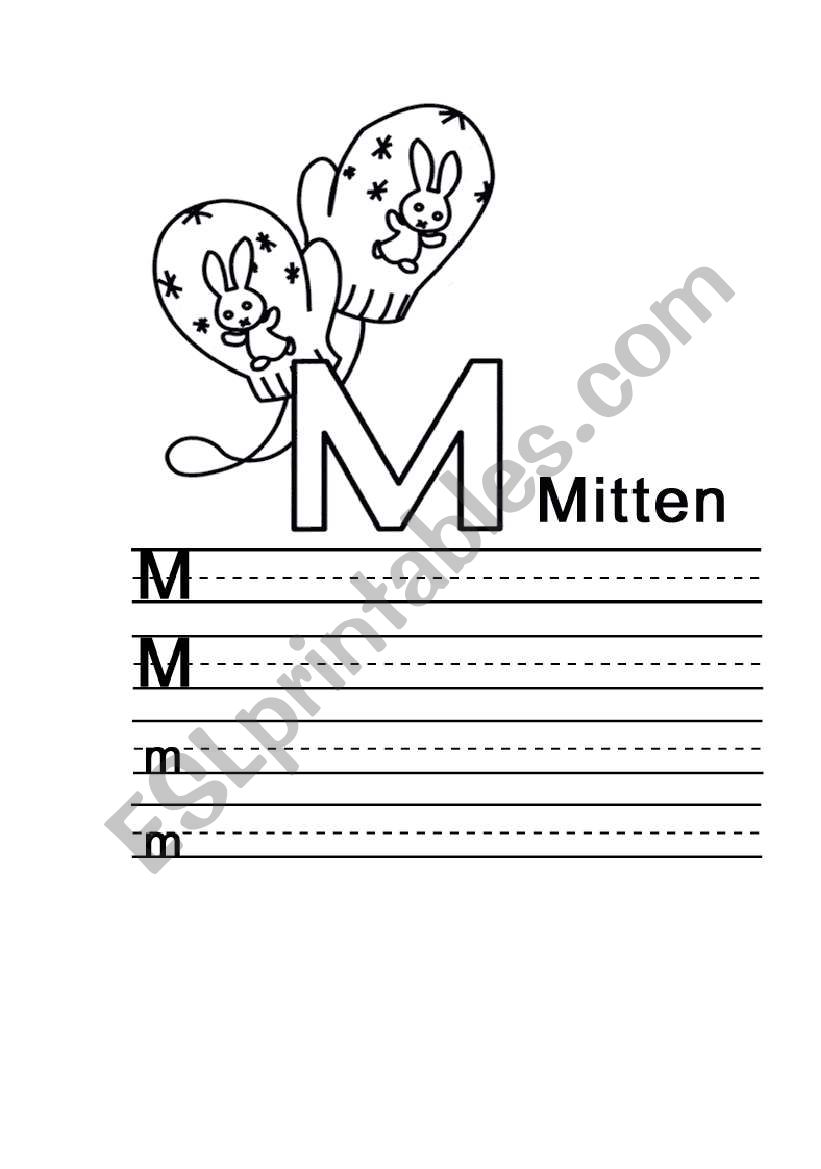 english alphabet worksheet