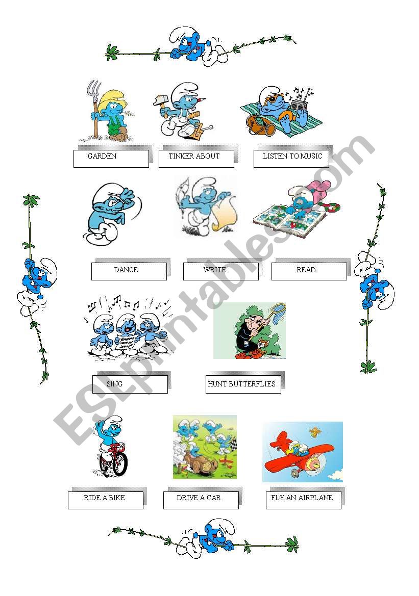 SPORTS AND ACTIVITIES WITH THE SMURFS PART 2