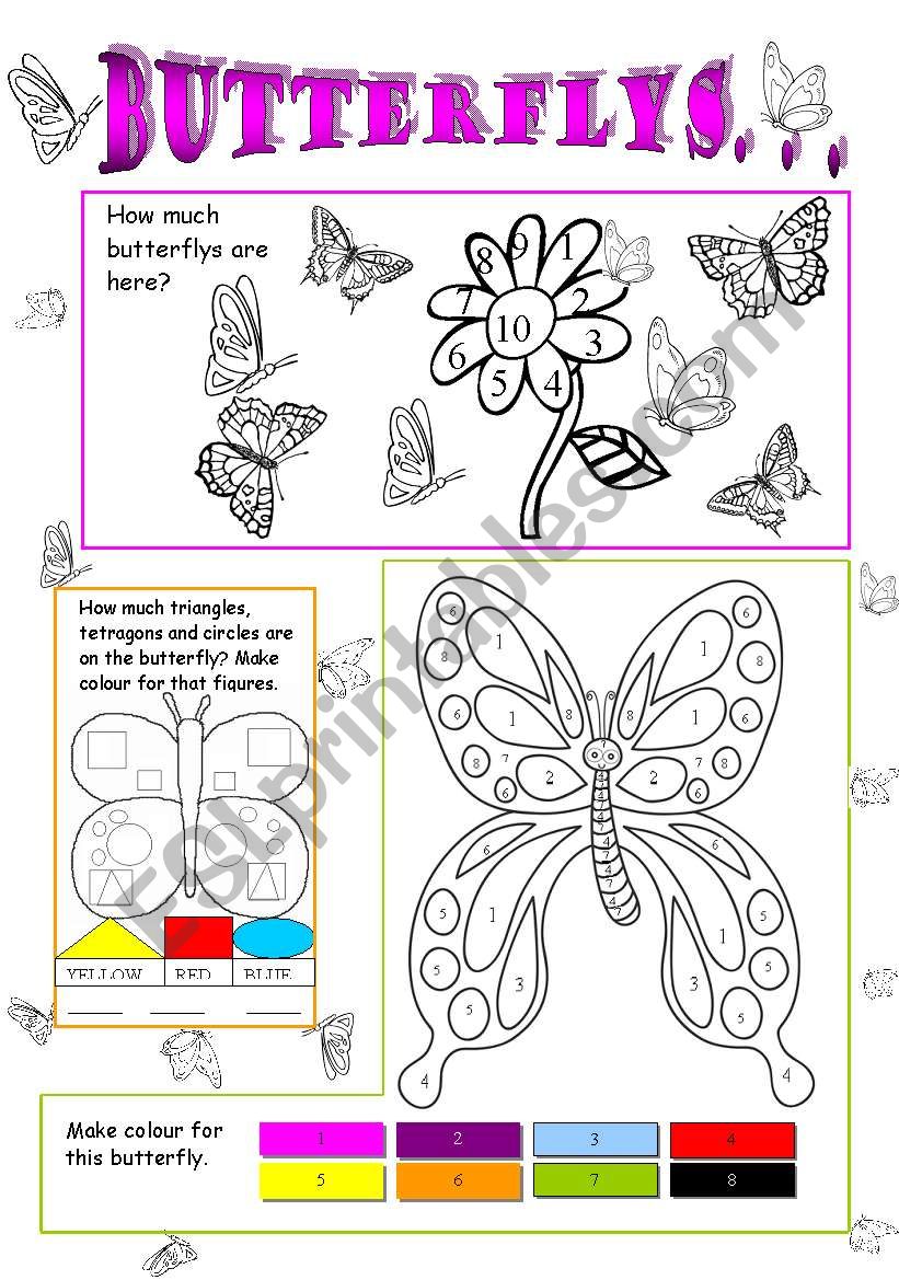 Butterfly worksheet