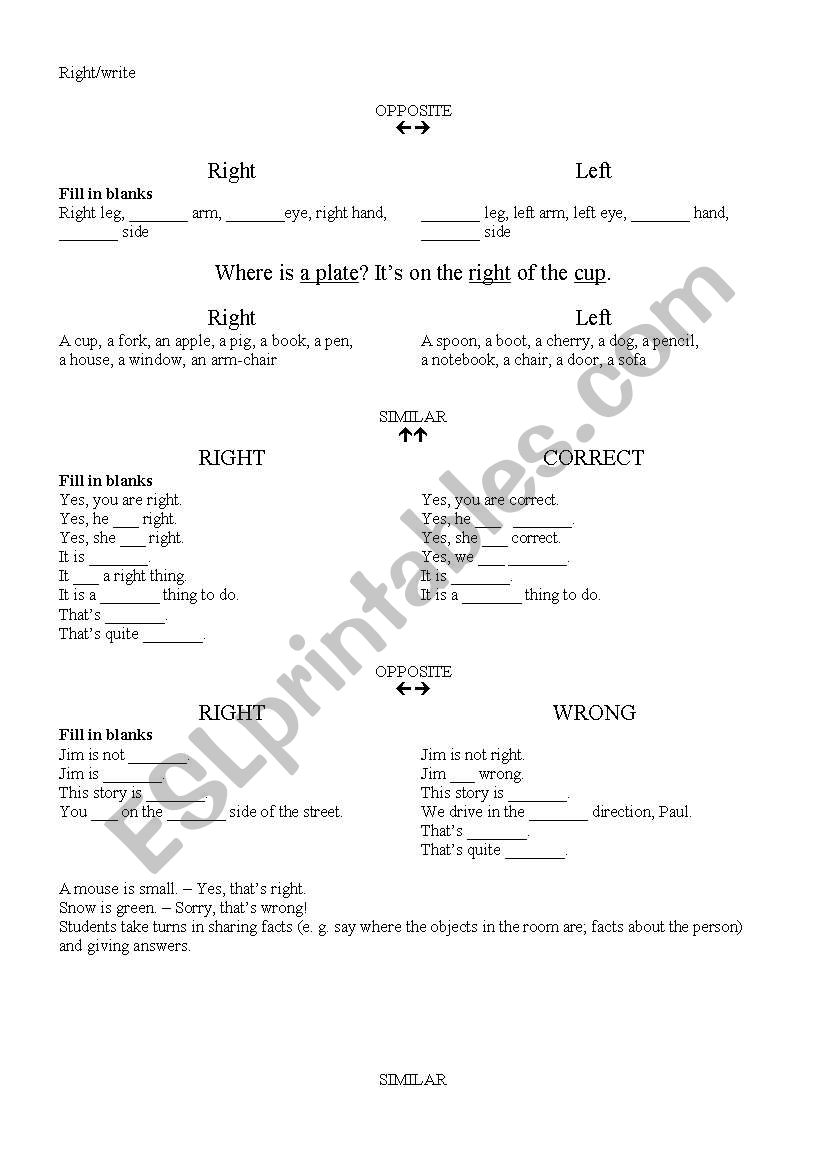 Write worksheet