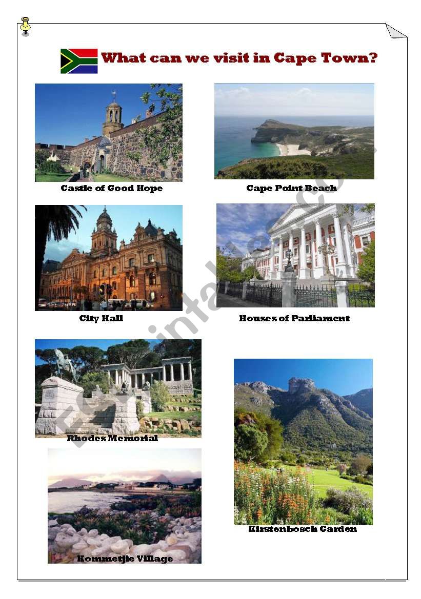 What can we visit in Cape Town?(1) page1