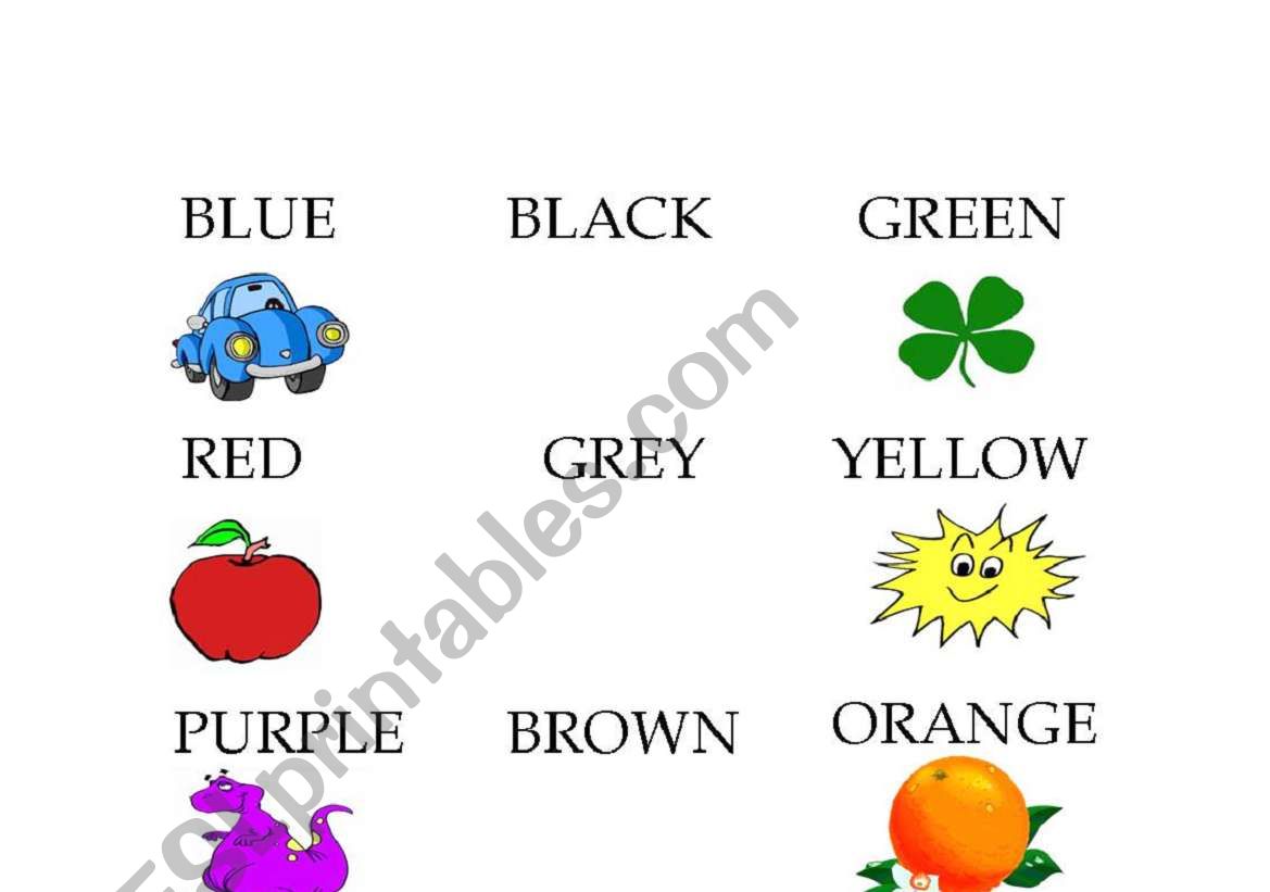 Colors  worksheet