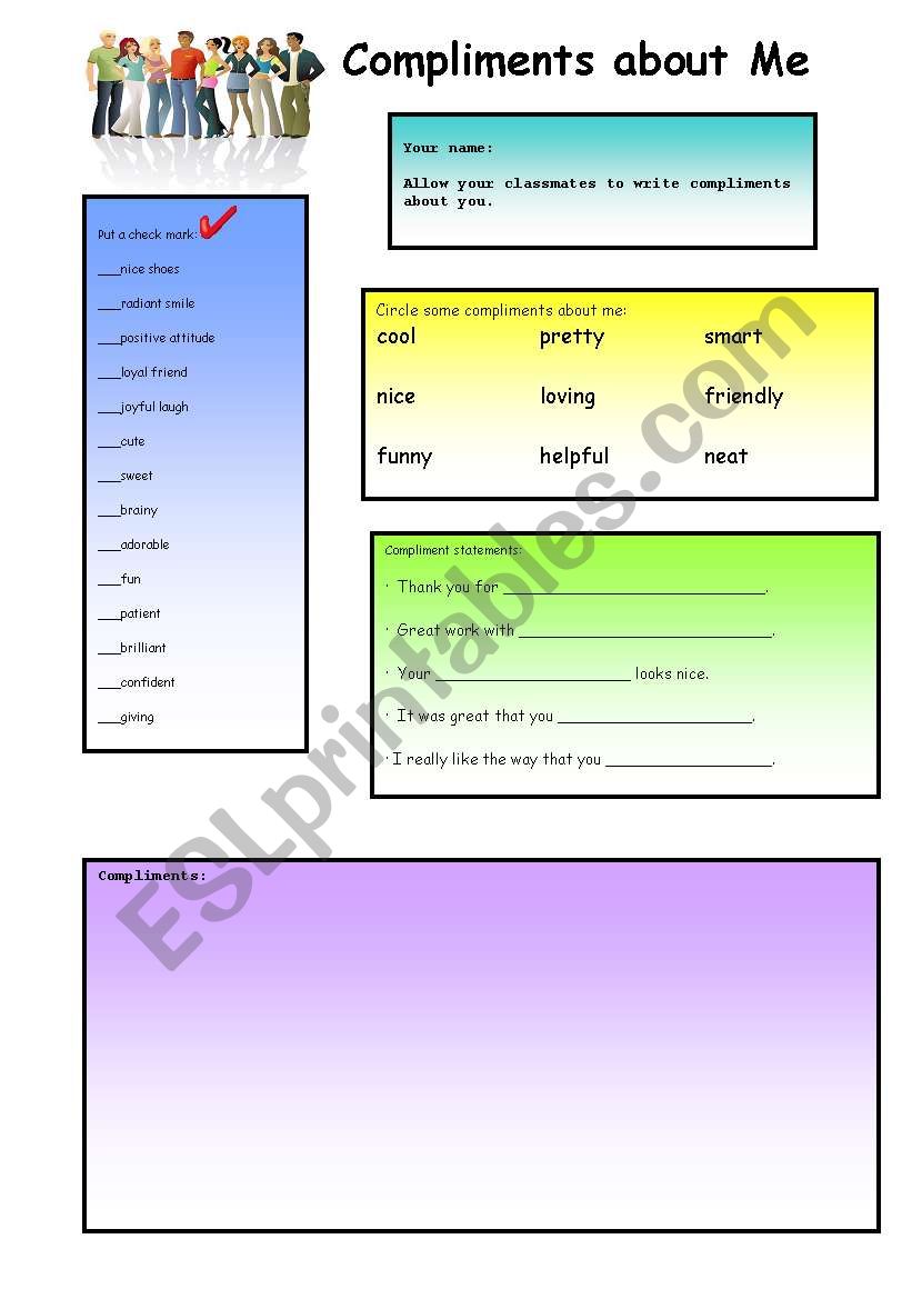 Give Compliments worksheet