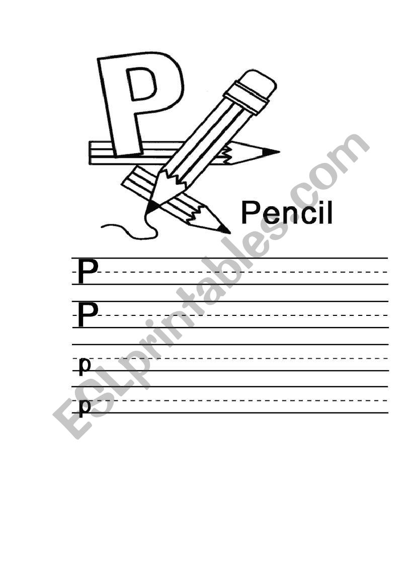 english alphabet worksheet