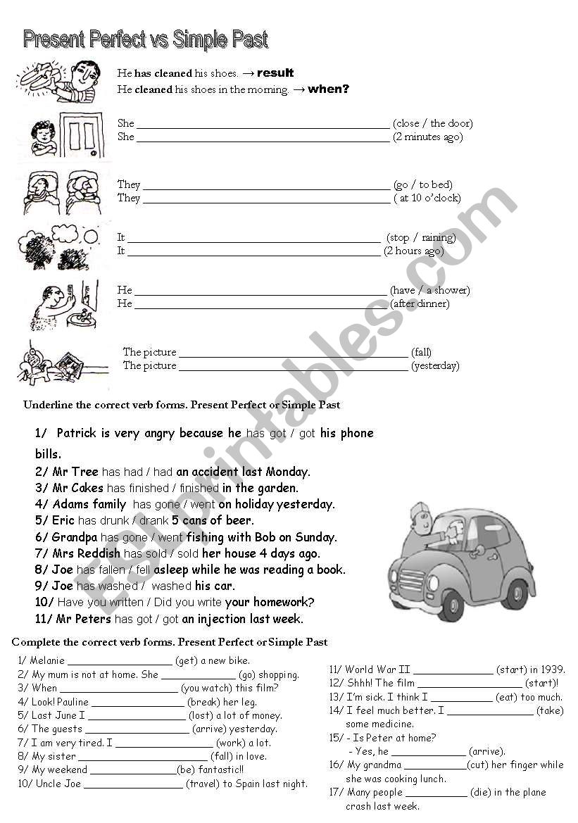 Present Perfect vs. Past Simple