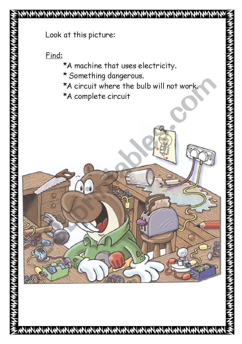 electricity worksheet