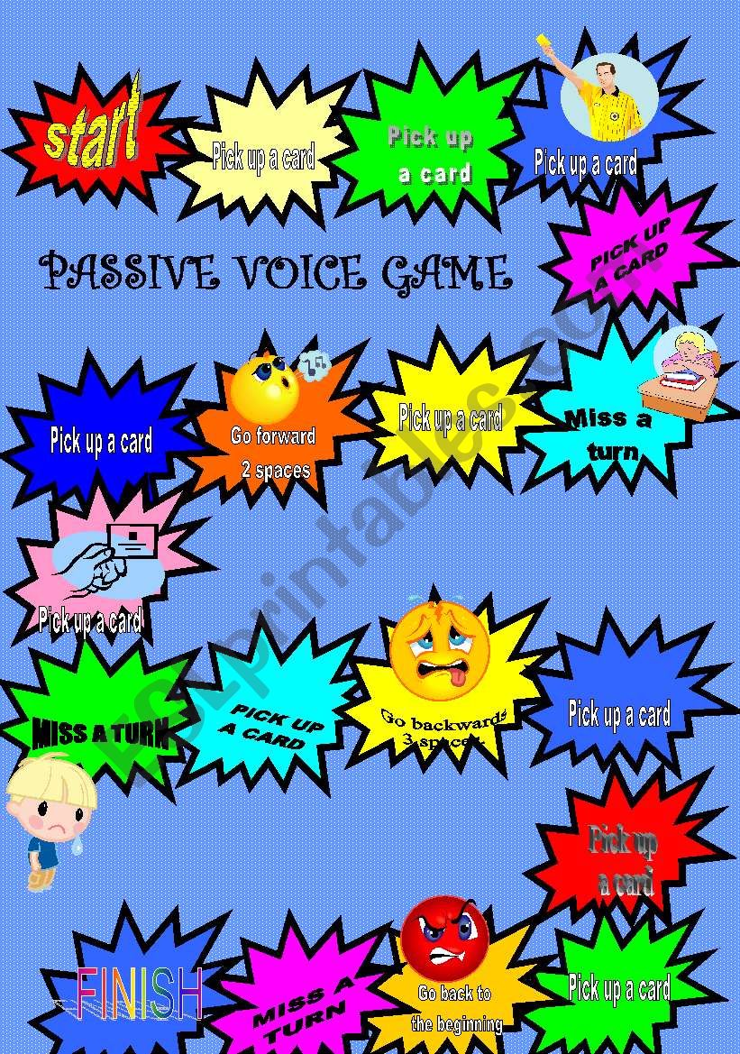 board game for Passive Voice game