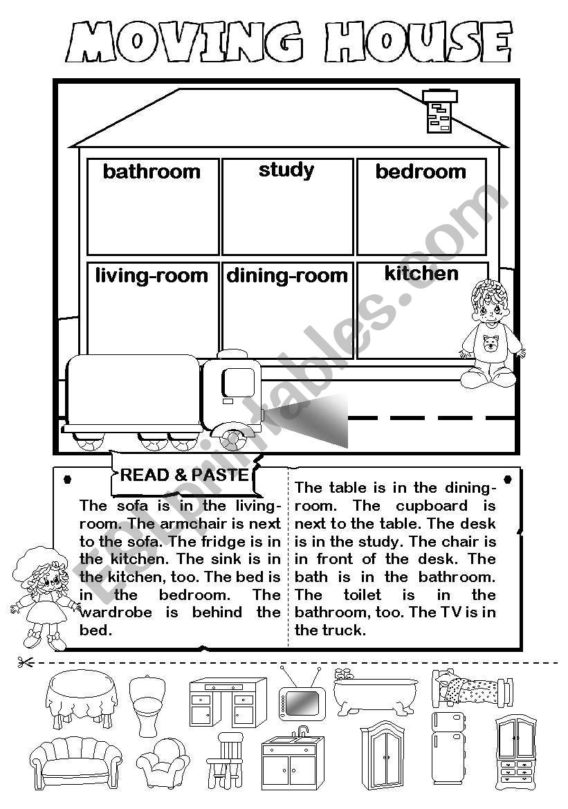 Moving House - rooms and furniture + prep.