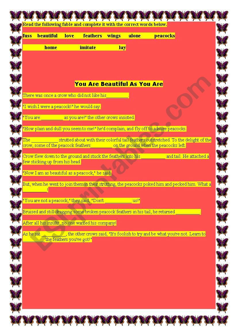 beautiful worksheet