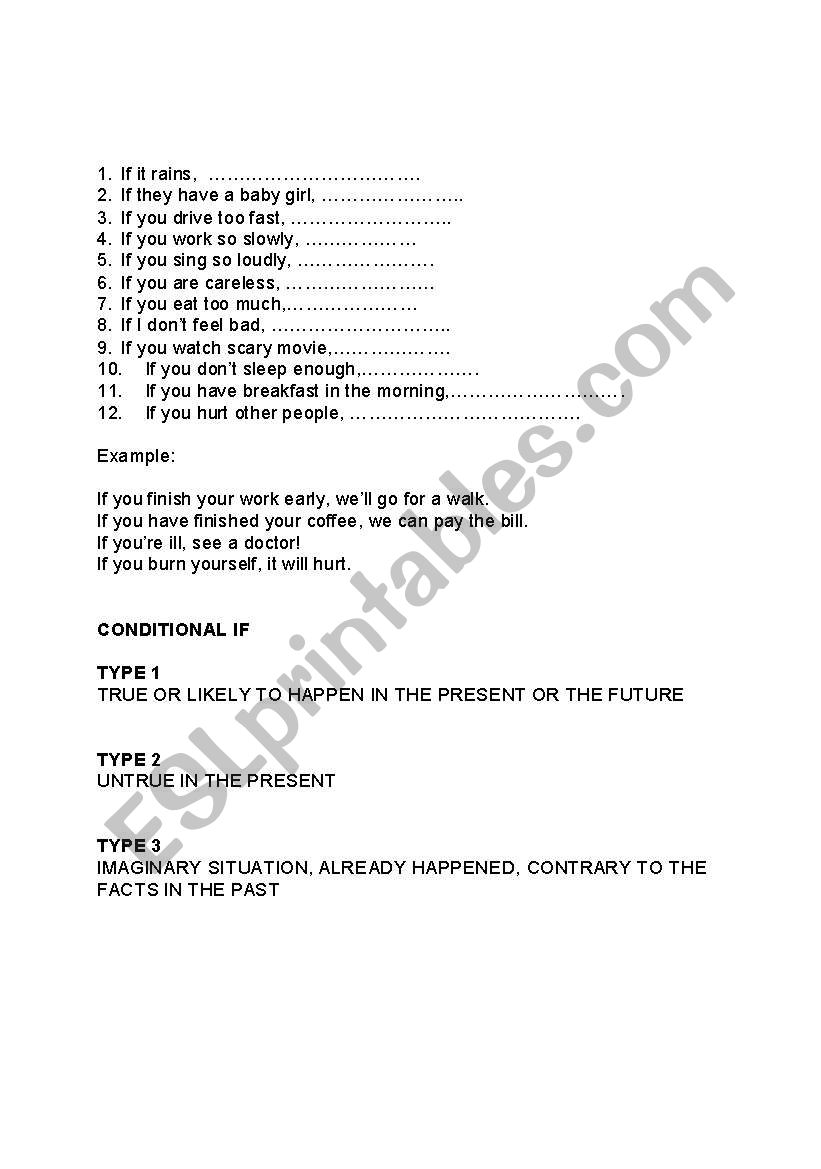 if clause worksheet