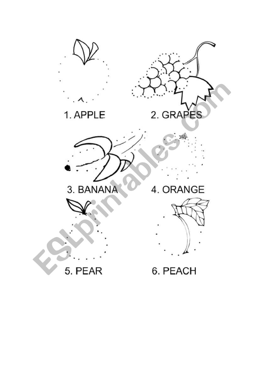 Fruit worksheet