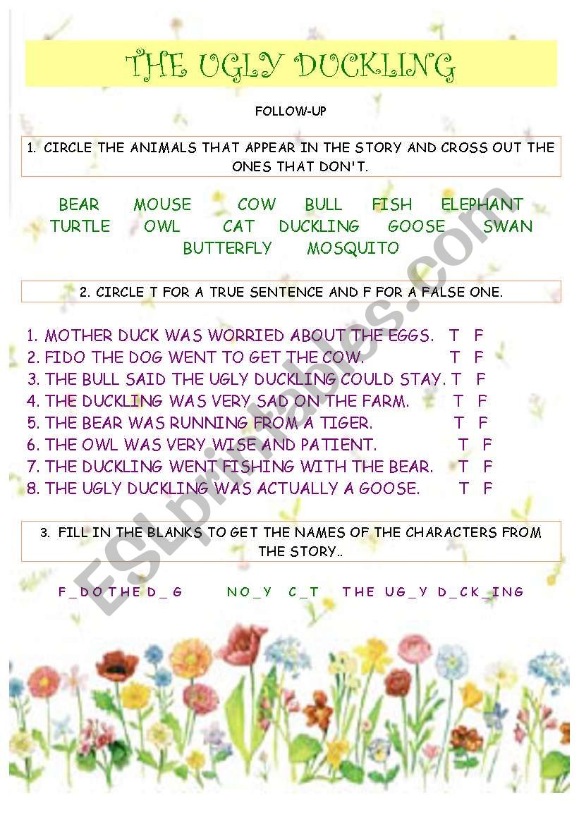 childrens play - The Ugly Duckling