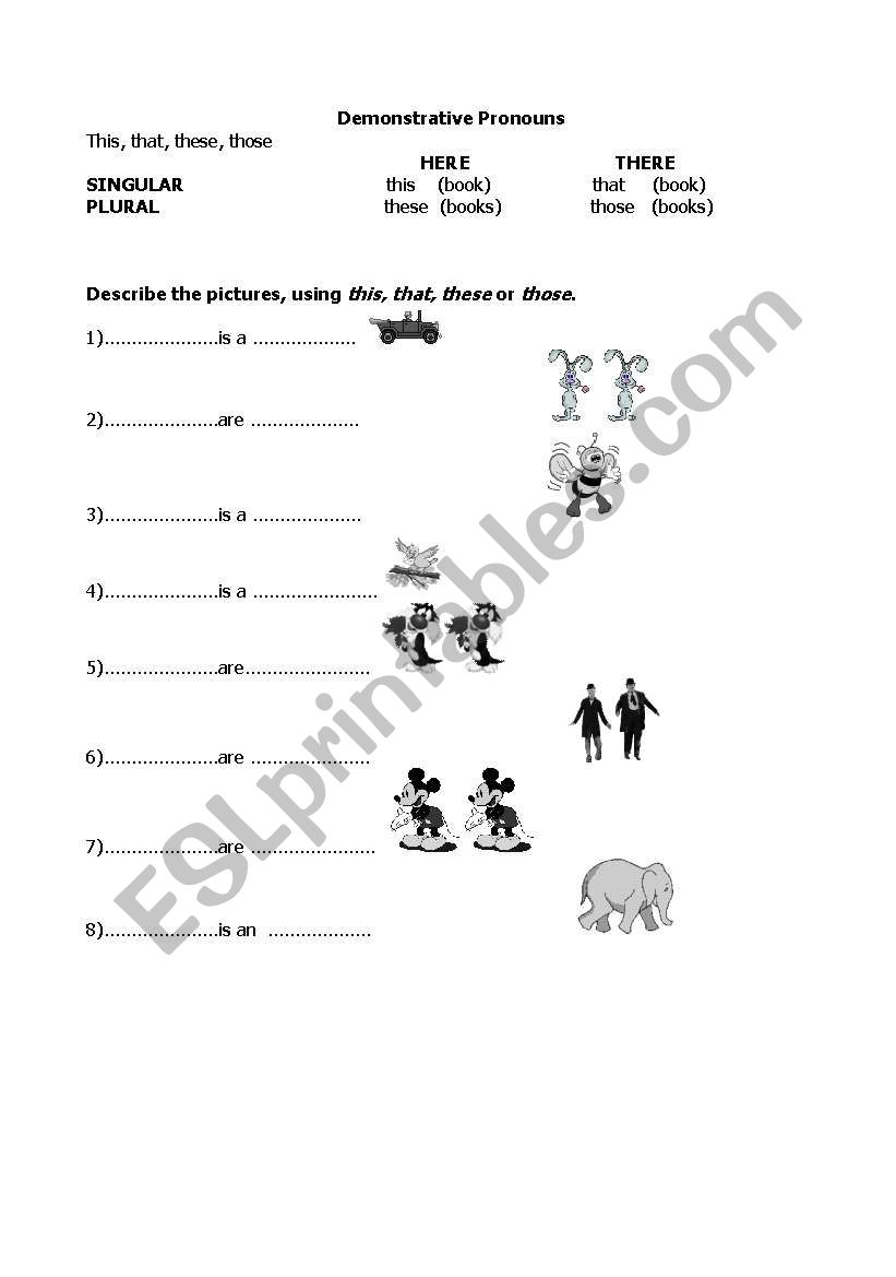 Fill in the blanks worksheet