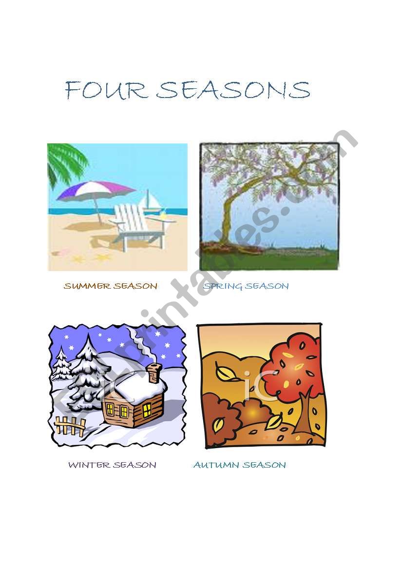 FOUR SEASONS worksheet