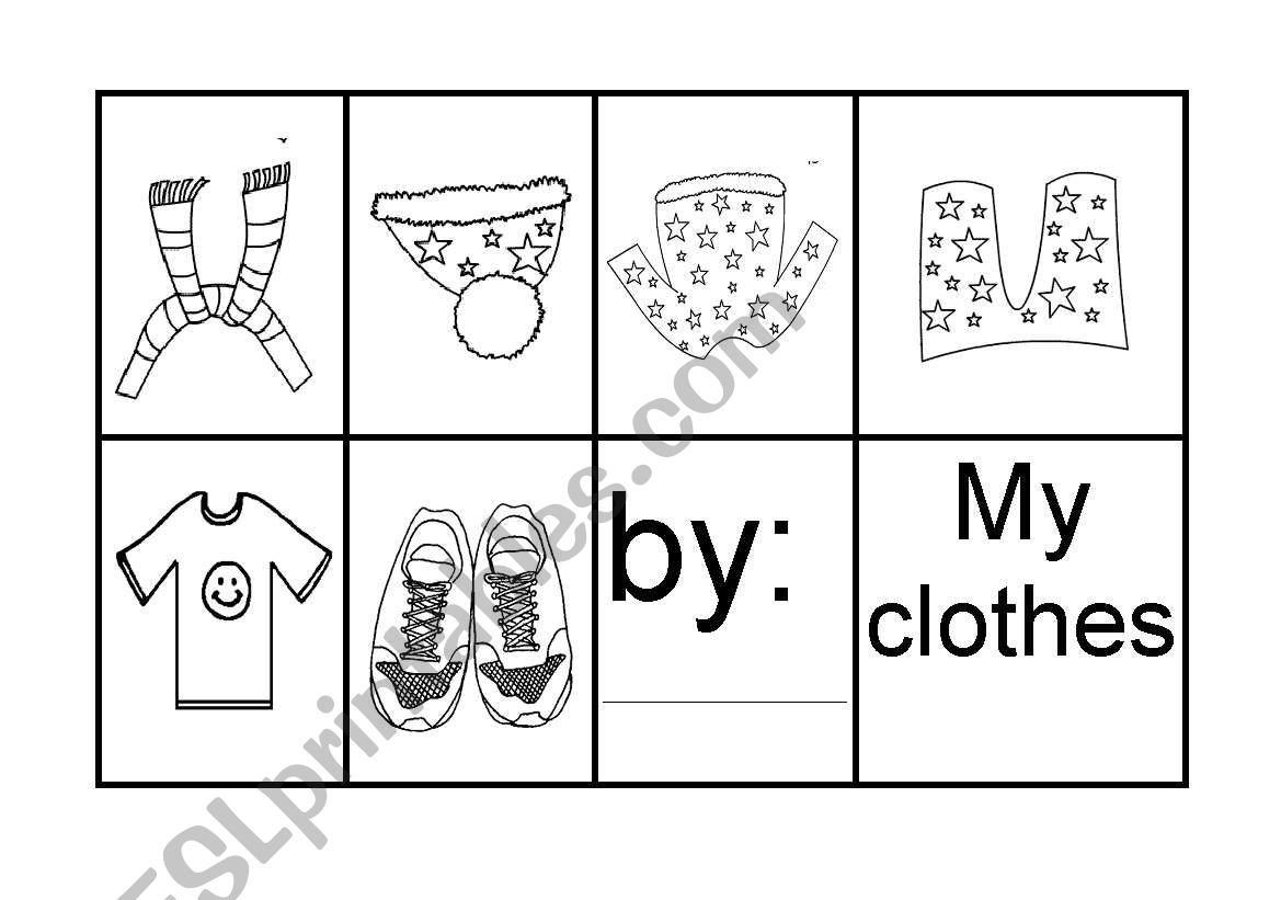 MINIBOOK CLOTHES worksheet