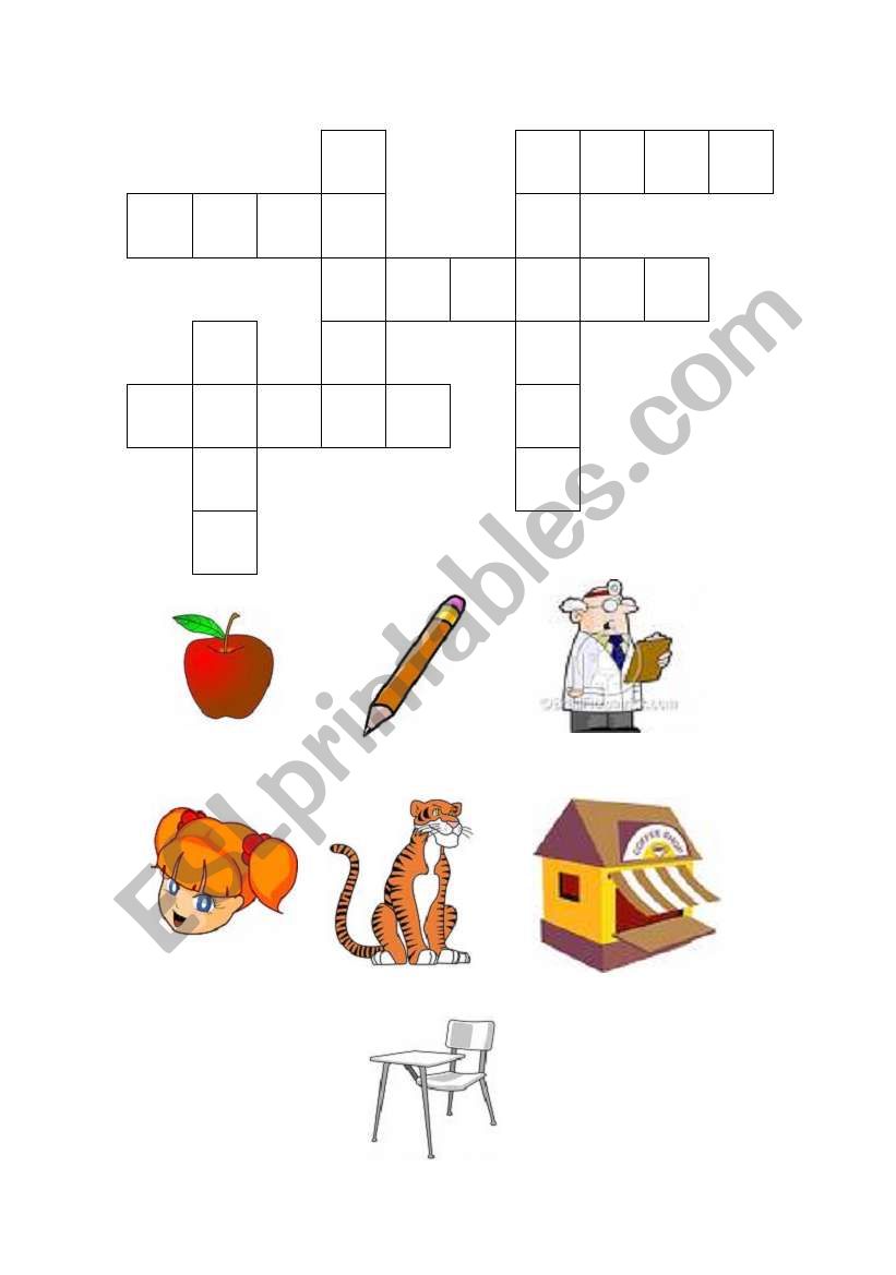 Crossword worksheet