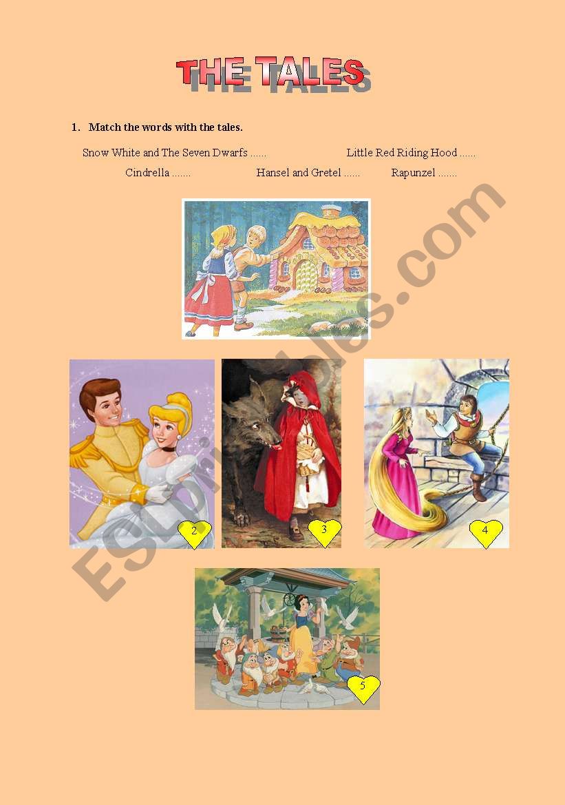 Tales for children worksheet