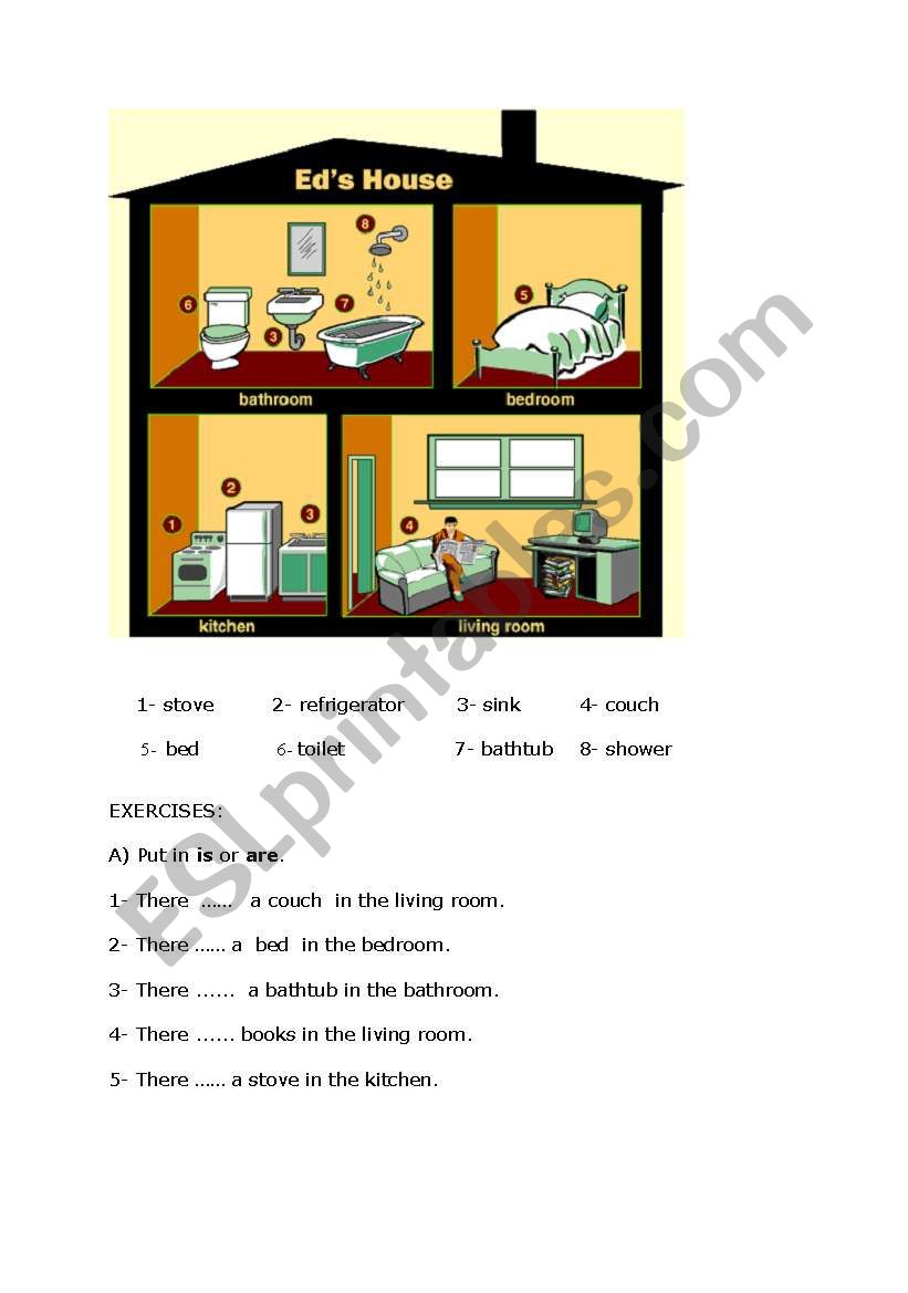 Activity of There is/are.... worksheet