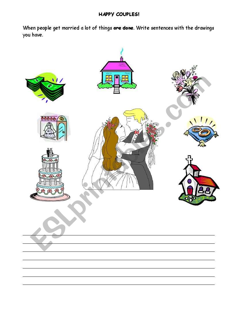 Happy Couples. worksheet