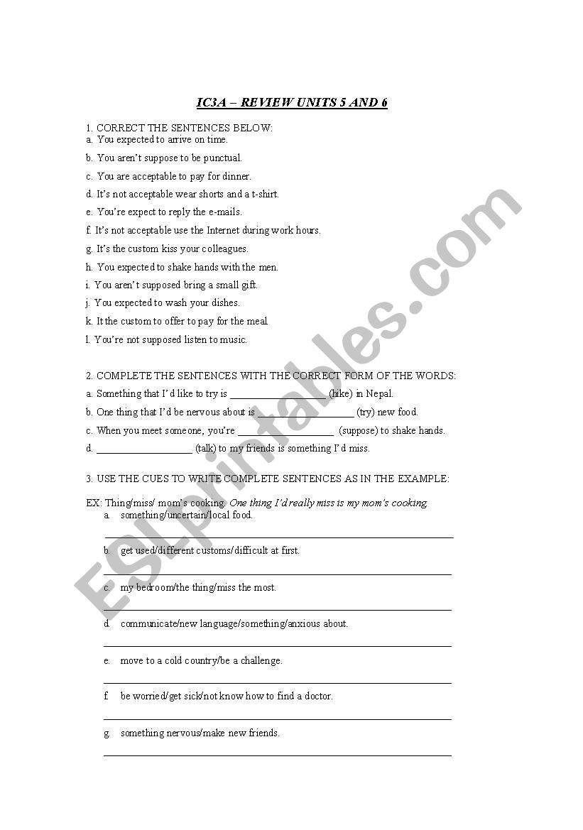 Interchange 3 units 5 and 6 review