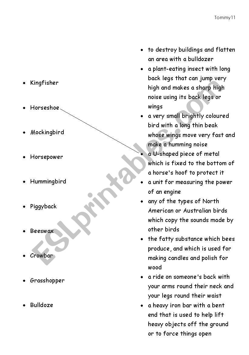 Two words in one - set 6  worksheet