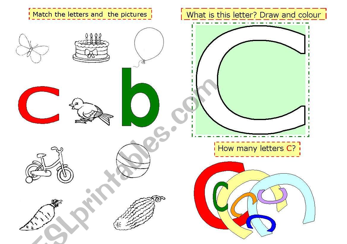 Letter C  worksheet