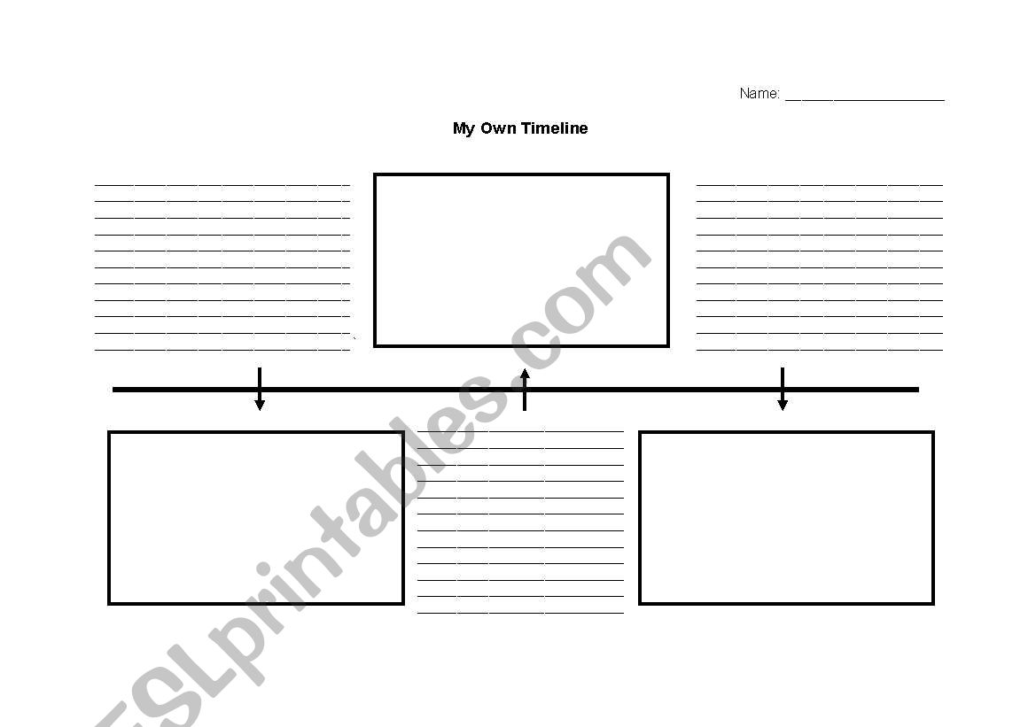 My Own Timeline worksheet