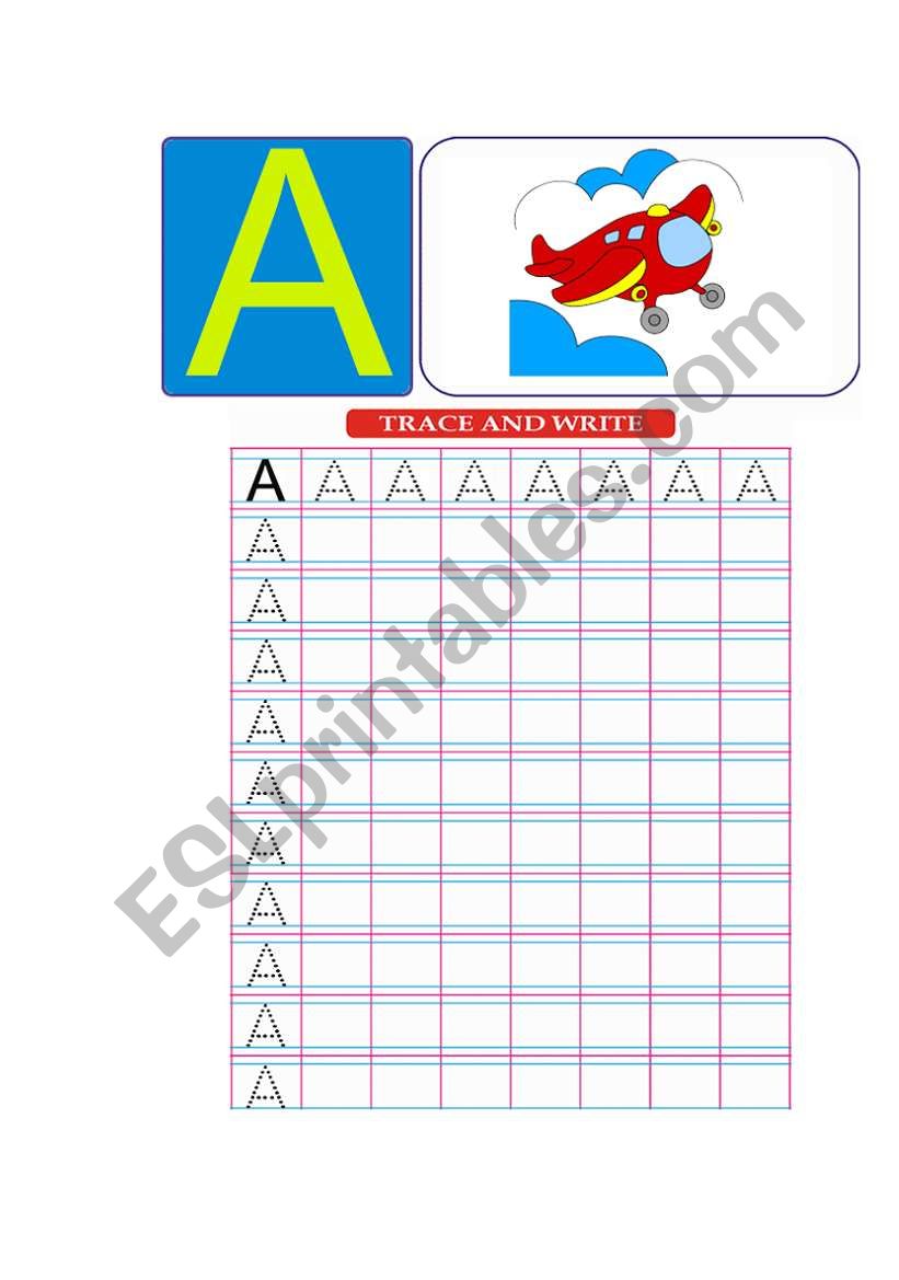 english alphabet worksheet