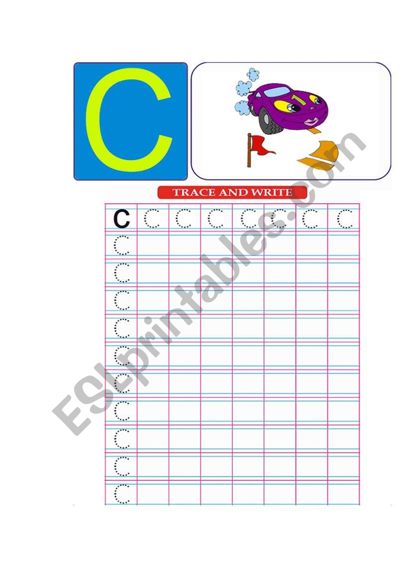 english alphabet worksheet