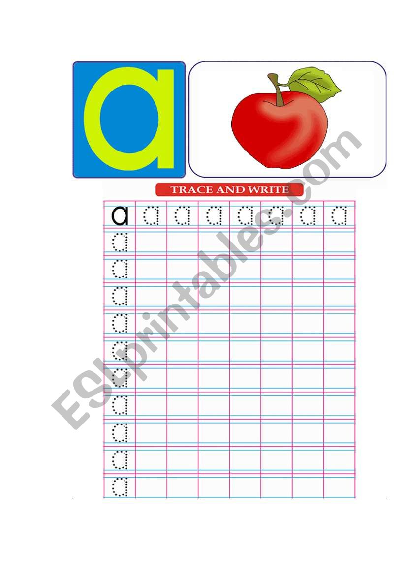 english alphabet worksheet