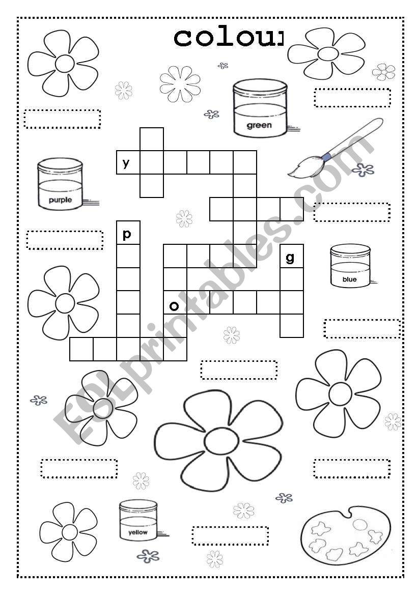 colours worksheet