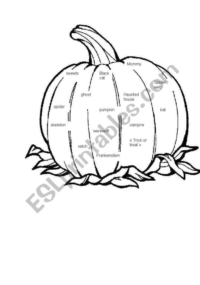 halloween pumpkin worksheet