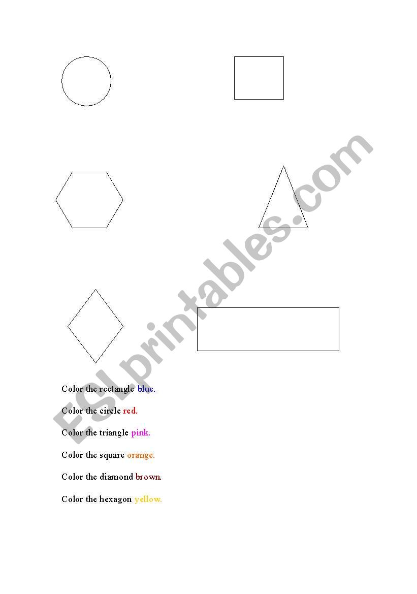 Shapes worksheet