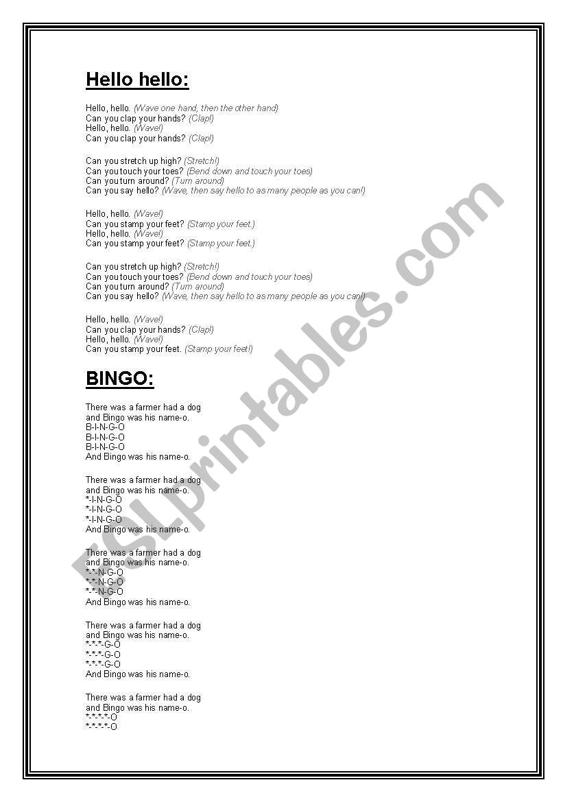 ongs words worksheet