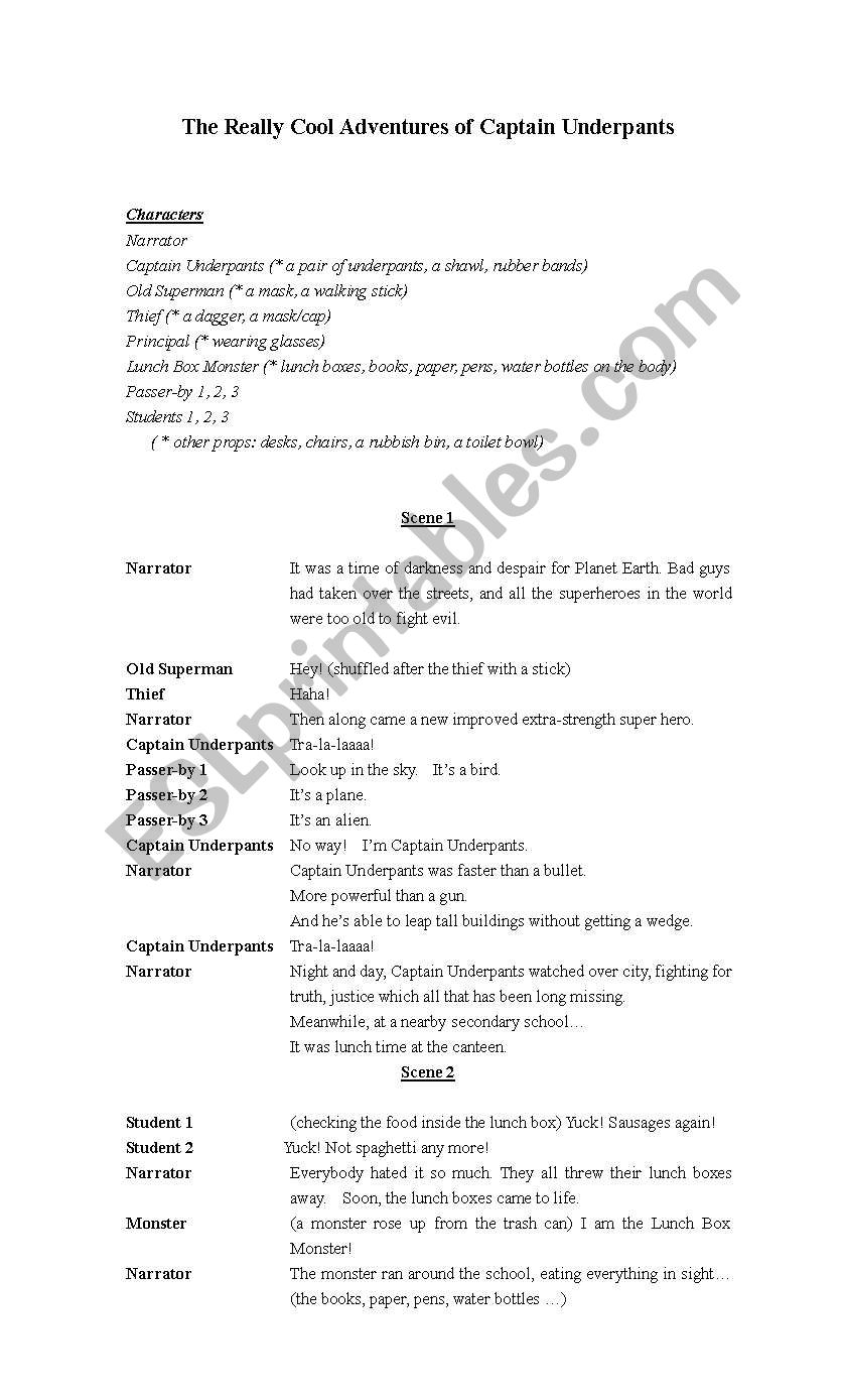 play worksheet