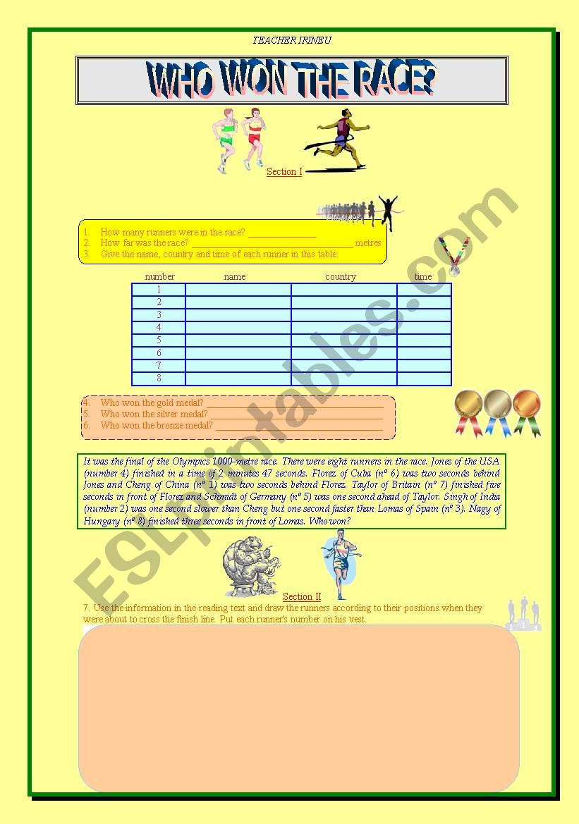 RUNNING PUZZLE worksheet