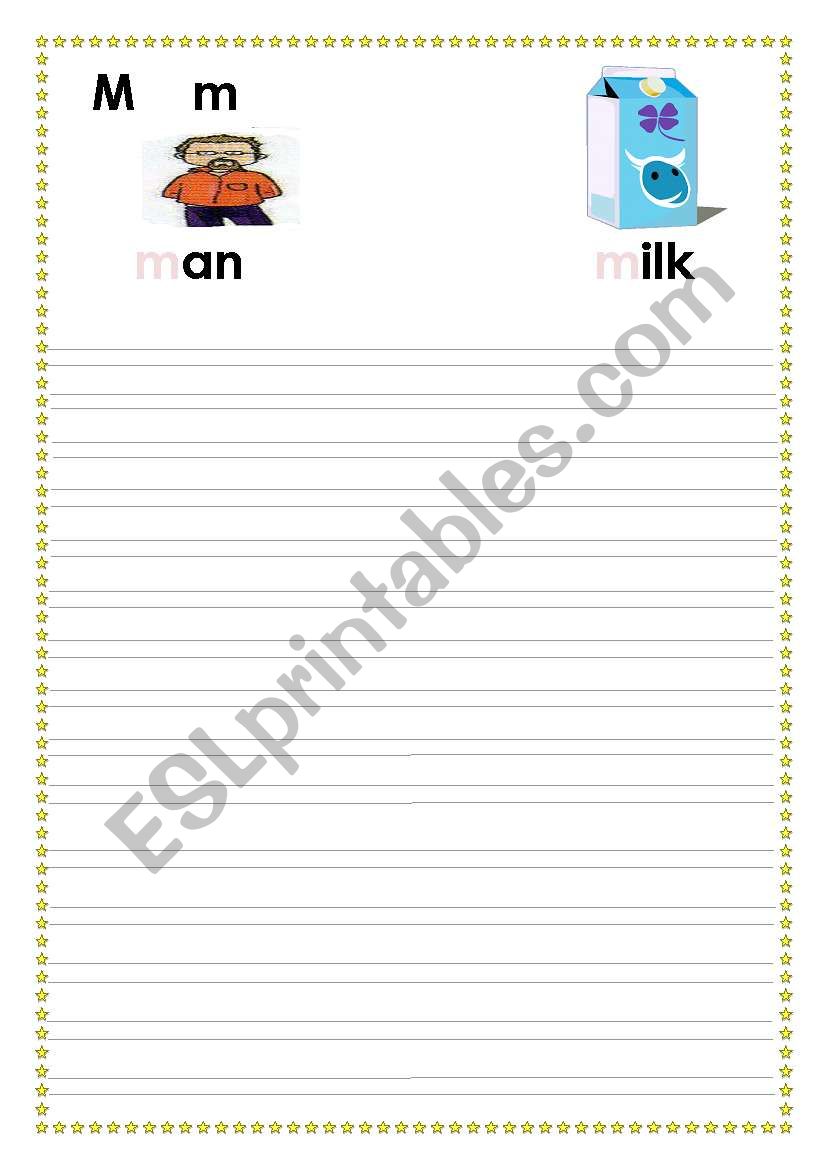 alphabet worksheet