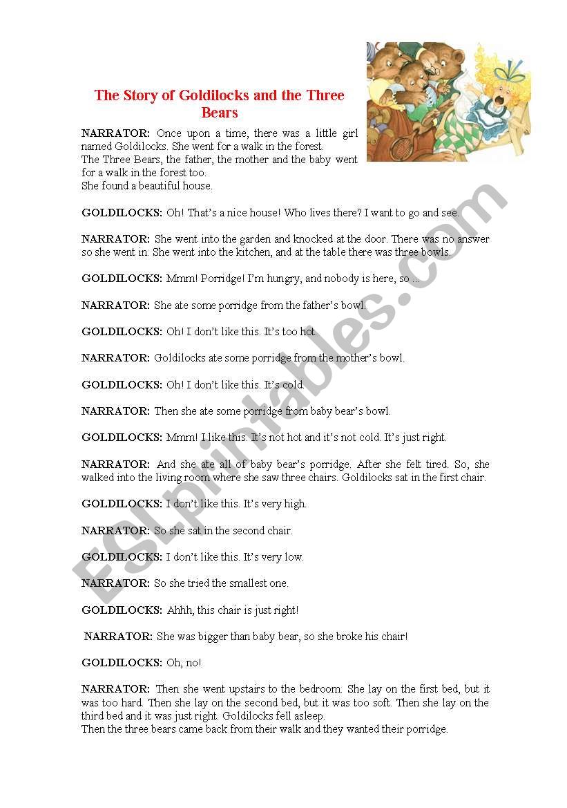 Fairy tales worksheet