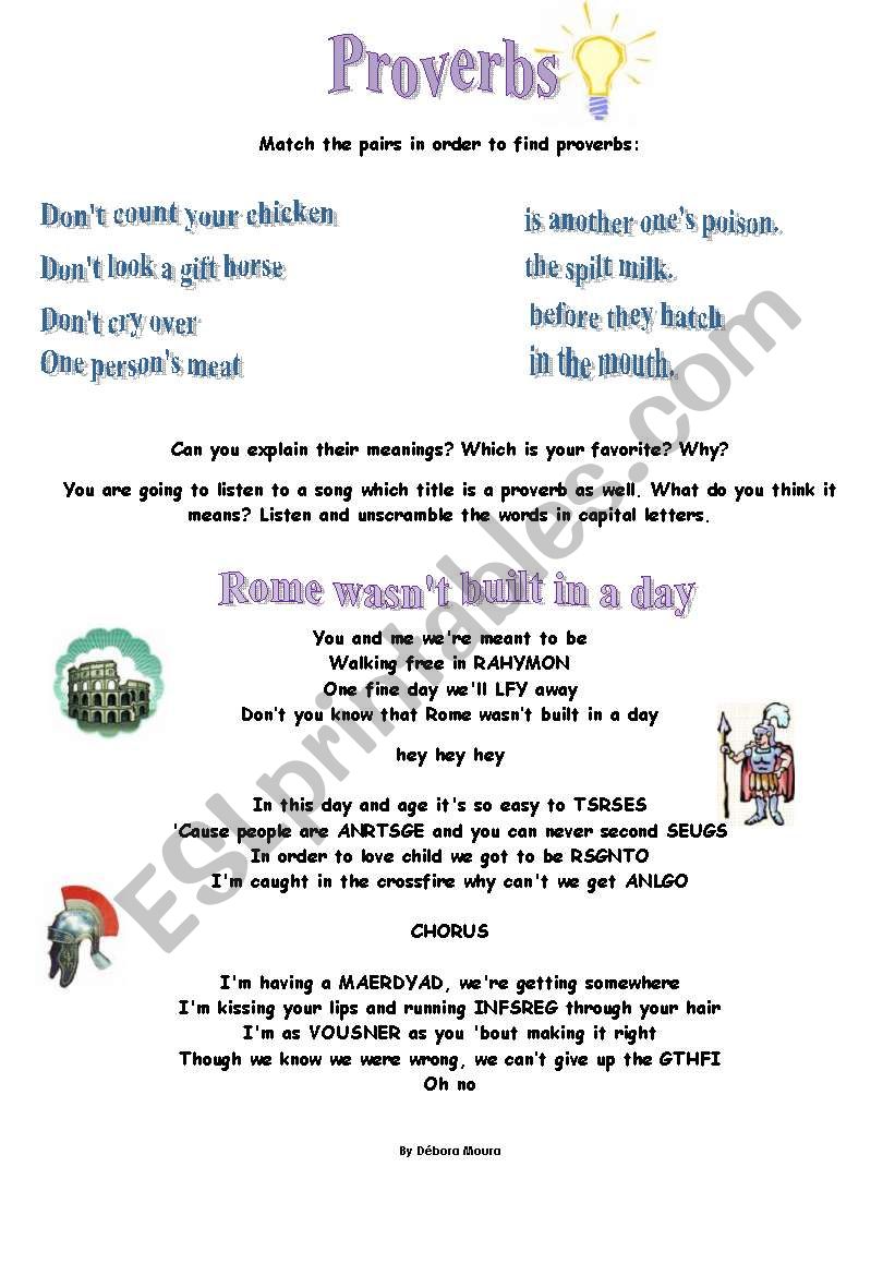 Rome WasnÂ´t Built in a Day - Proverbs