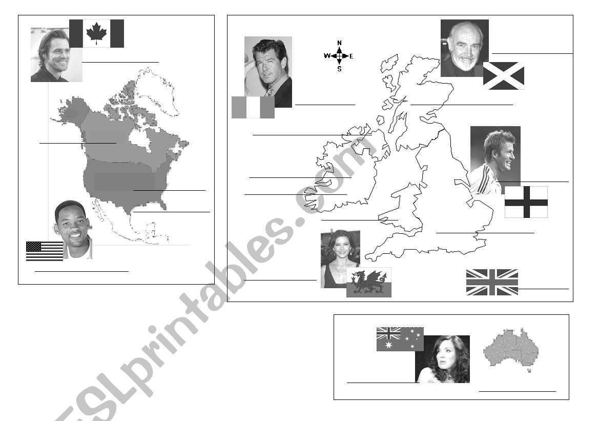 Countries and Nationalities worksheet