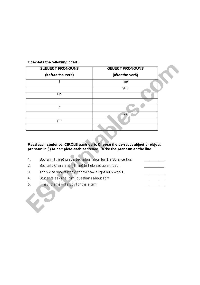 Grammer worksheet worksheet