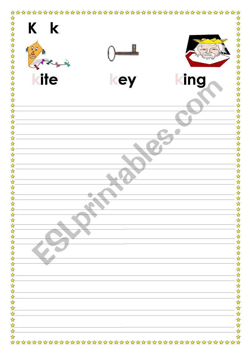 alphabet worksheet