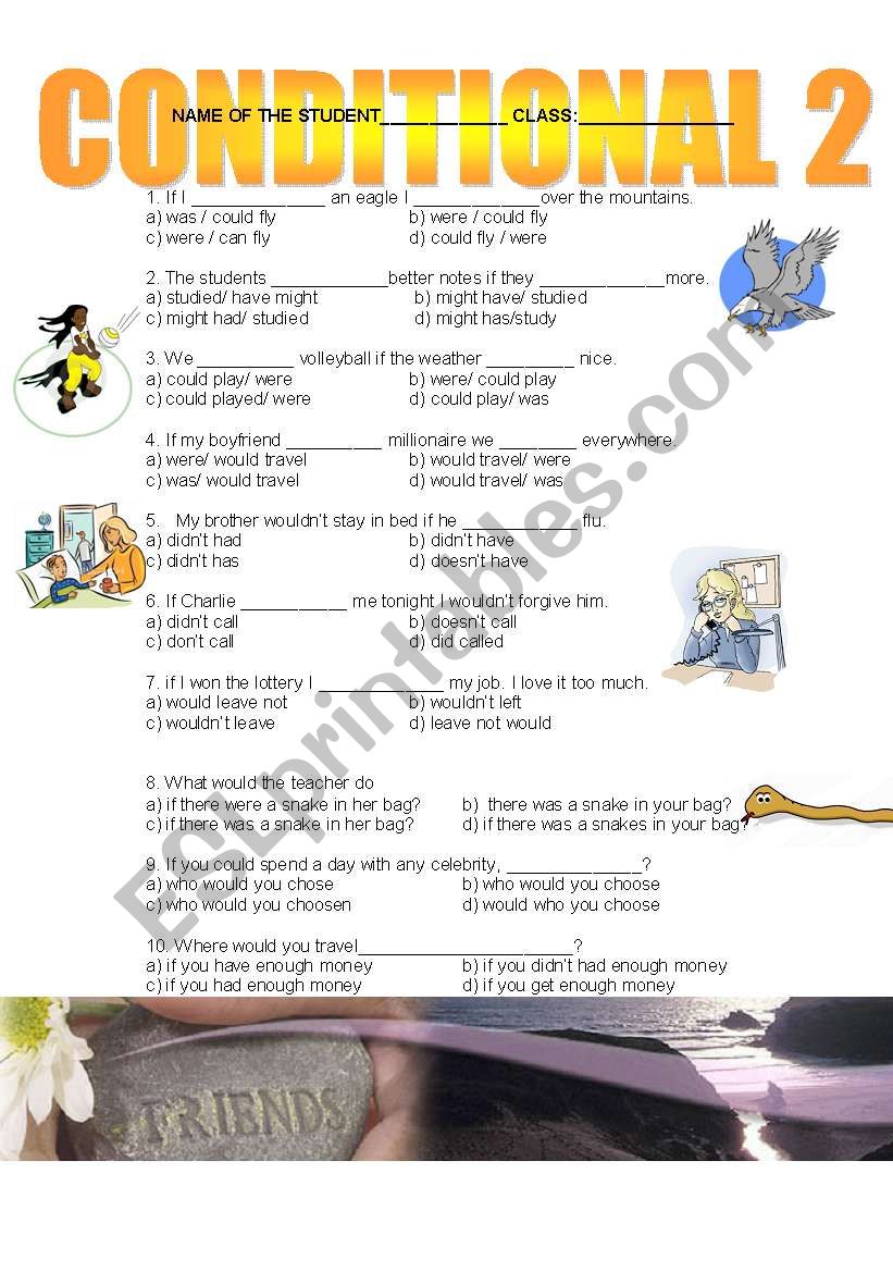 SECOND CONDITIONAL worksheet